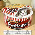 Cat nest winterheattechpopular popcorn cat nest yurt detachable instant noodle bucket nest cat nest nest anti-freeze heattech