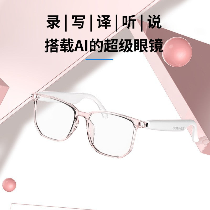 Smart ai translation glasses simultaneous interpretation 144 languages real-time translation conference recording wireless translation headset