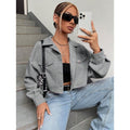 fashion  winter new arrivalretrocasual lapel loose corduroy jacket outwear women