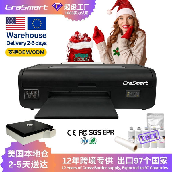 EraSmart High Speed A3 DTF White Ink Heat Transfer Machine Clothing Fabric Pattern Transfer 33cm Digital Printing Machine