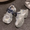Chunky platform sneakers - "little monster" style - women's 2026 spring/summer new arrivals - versatile mesh upper, platform sole, height increasing casual athletic shoes