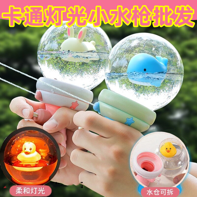 small water gun water gun bathroom water play small water gun night market children's luminous toys wholesale