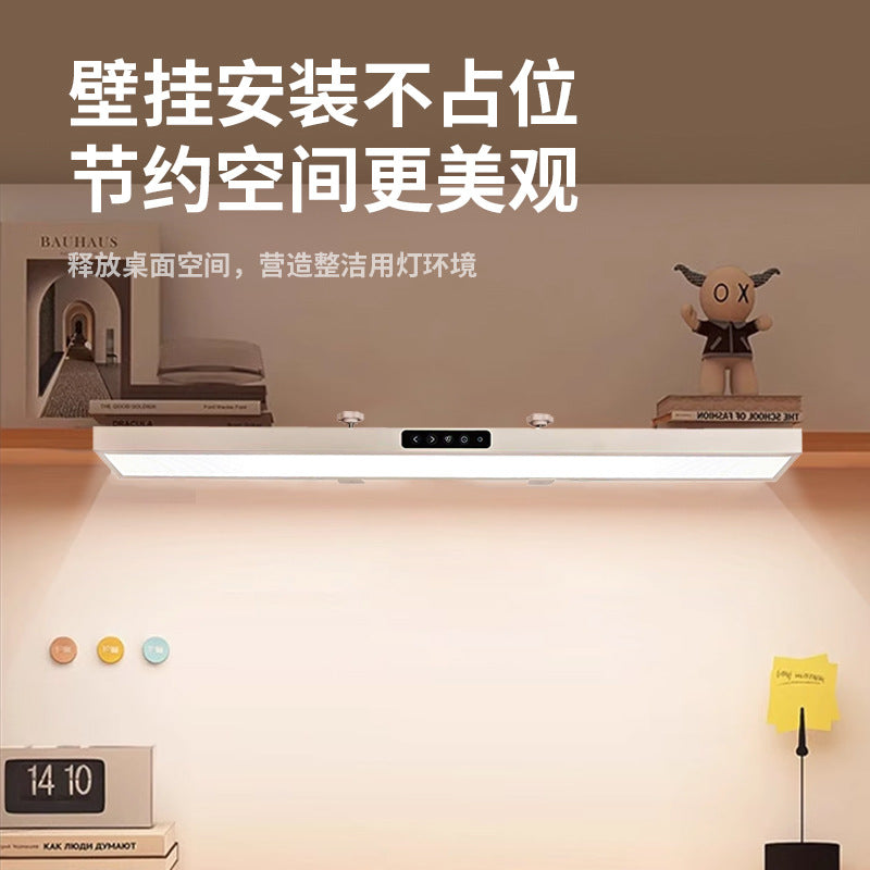 Full spectrum wall-mounted led desk lamp for kids - eye protection, flicker-free, clip-on, wide beam, ideal for study and reading
