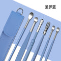 6-piece stainless steel earwax removal kit - double-ended, portable ear picks for kids, ear cleaning tools - in stock