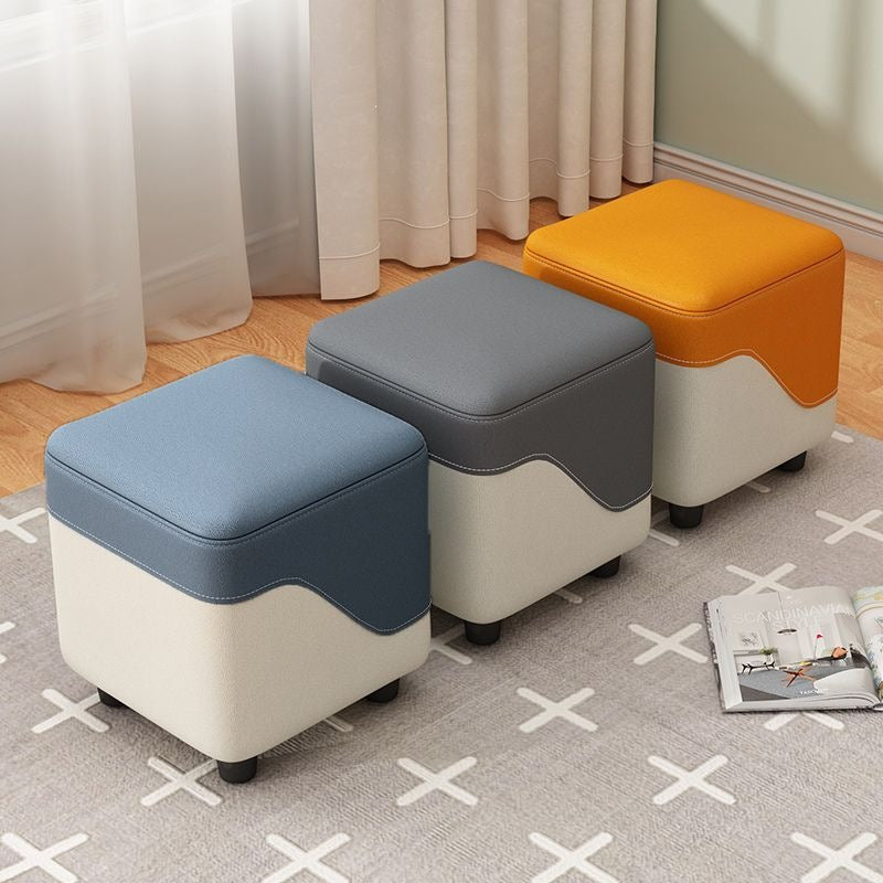 Small bench for home living room small stool casual sofa stool entrance shoe changing stool cloakroom low stool soft bag small square stool