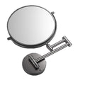 Wall-mounted makeup mirror, beauty mirror, cross-border bathroom folding double-sided magnifying round mirror, hotel bathroom vanity mirror