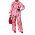 Q073 plus size women's fashion:  spring/summer new arrivals - stylish casual printed african-inspired two-piece set (us/eu style)