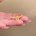 Daisy pearl ring for women, 2026 new arrival, unique design, exquisite index finger ring, light luxury, high-end, trendy ring