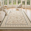 Carpet living room no-wash and wipeable medieval cream style soundproof bedside bedroom non-slip sofa floor mat full coverage large area