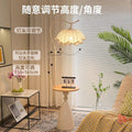 Cream style floor lamp scandinavian eye protection floor lamp bedroom bedside storage rack bedroom lamp storage cabinet high appearance accessible luxury