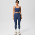 New cloud-feel tank top sports bra yoga set - quick-dry, compression fit, running & casual fitness two-piece outfit