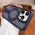 Fanxing honeycomb cooling magnetic stand compatible with apple 17pro phone case iphone16 ice point hollow anti-fall