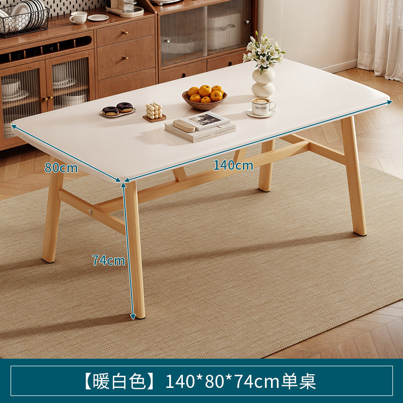 Dining table for homesmall apartment medieval dining table rectangular modern casual rental room dining and commercial table and chair combination