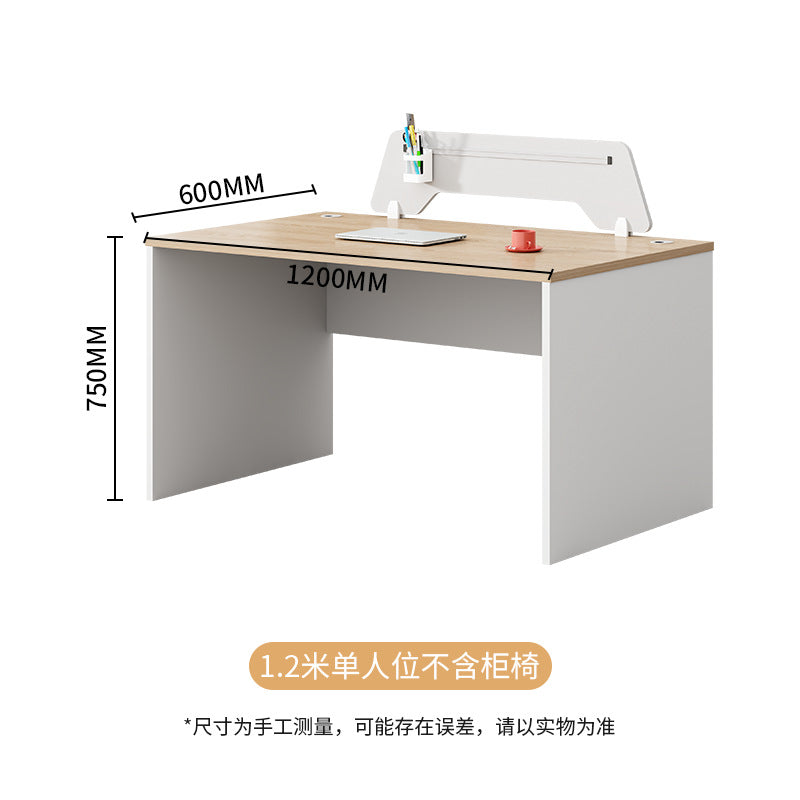 Saint li staff office desk and chair set - minimalist office furniture, employee computer desk and chair