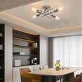 Modern minimalist molecular creative multi-head iron art ceiling light - industrial style for living room, bedroom, dining room, and homestays