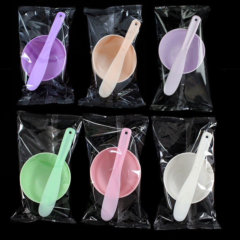 Beauty tools tpr imitation silicone mask bowl plastic soft bowl mask stick mixing bowl supplies beauty set medium size