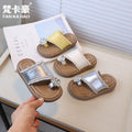 Vancahao ins french rhinestone slippers  summernew arrivalk-stylegirlfashion toe beach sandals