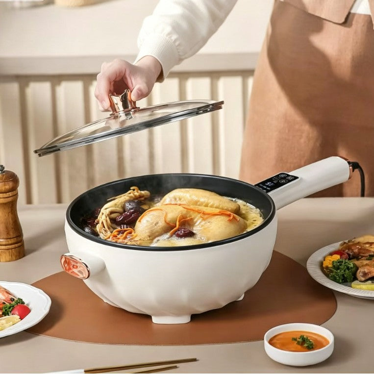 Electric cooking pot all-in-one for home multi-function electric cooking pot steaming, frying and electric hot pot non-stick electric pot