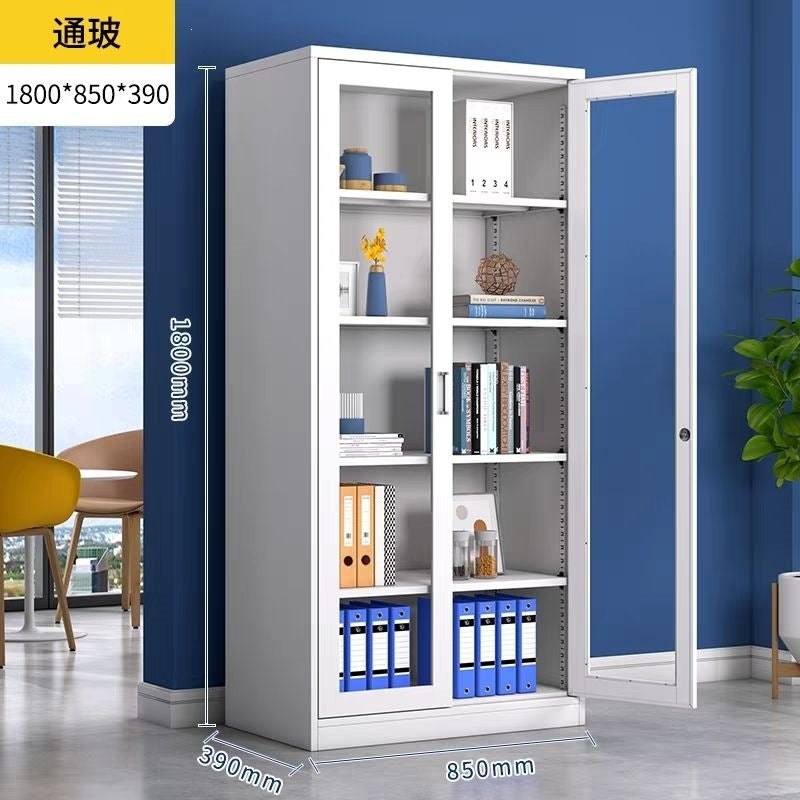 Office filing cabinet, metal cabinet, low cabinet, financial information file cabinet, floor-standing lockable storage cabinet, computer desk side cabinet