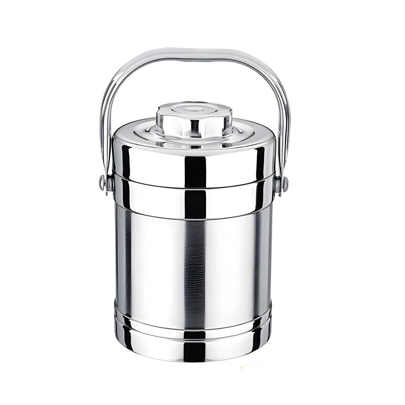 Stainless steel vacuum insulated lunch box - large capacity, portable, multi-compartment, student bento box, insulated food container