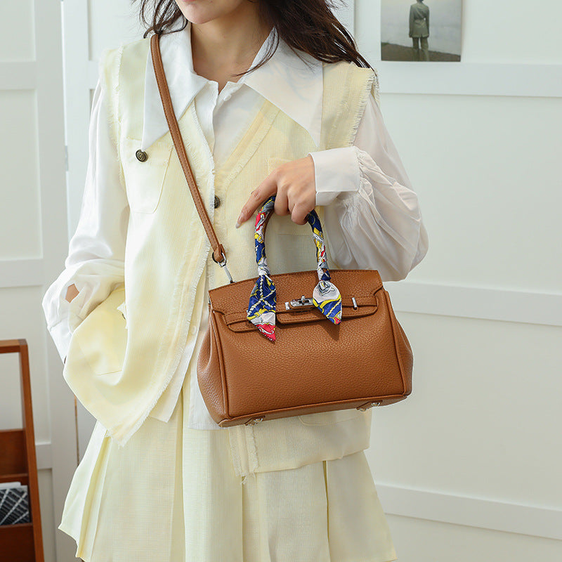 Export cardelodai rat women's bag large capacity satchel bag birkin bag seasonal texture shoulder crossbody square bag