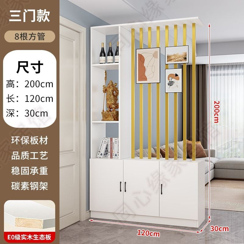 Entrance door shoe cabinet, entrance cabinet, all-in-one screen partition, living room cover, wine cabinet, storage rack, prosperous decoration cabinet