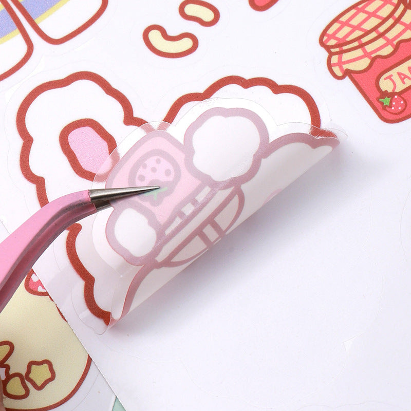 Cute stickers - korean style cartoon ins stickers for kids, journaling, book cover sealing, scrapbooking, and goo card decoration