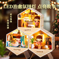 Diy miniature house scene handmade ornament art house mini boy girl assembly toy birthday gift