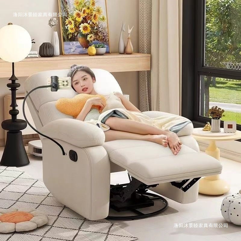 Single sofa chair computer space first class casual cabin recliner living room electric massage lazy sofa can lie down and sleep