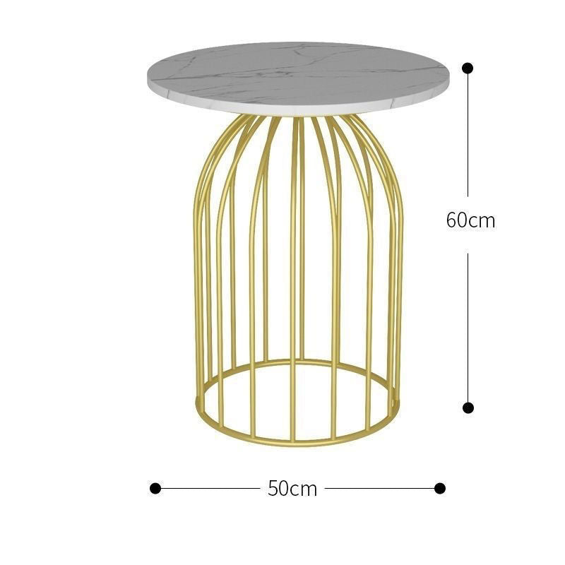 Cream style balcony table and chair three-piece set tea table and chair combination for home small apartmentaccessible luxury creative negotiation b&b table and chair
