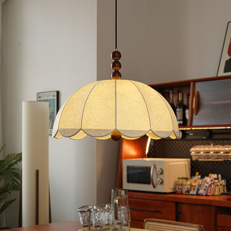 Civil lamp medieval restaurant chandelier American retro style bedroom creative personalized fabric pattern bar counter cloakroom lamp