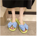 Women's soft sole slides - "cloud-like" comfort, perfect for summer 2025! cute bow detail, sweet beach flip-flops
