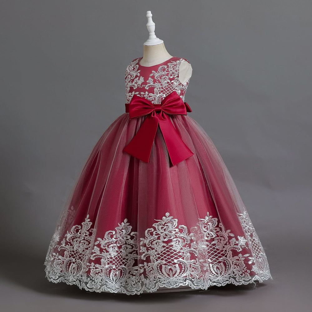 new children's wear: girls' mesh lace princess dress - perfect for piano recitals and flower girl dresses