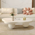 Cloud coffee table cream style scandinavianshape small tea table living room for homepopular small apartment modern casual coffee table