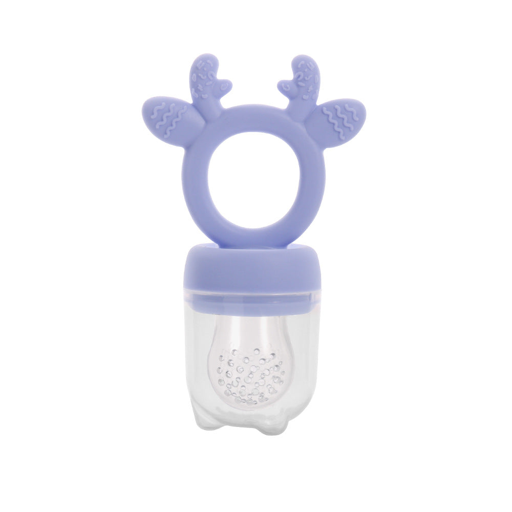 Baby Fruit and Vegetable Bite Le Food Grade Silicone Toothpaste Teeth Grinder Toddler Fruit Bite Le Baby Food Supplement