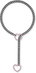 Pink love and black chain