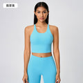 New sports bra - shockproof, sexy open-back, thin strappy tank top - women's yoga bra d19095