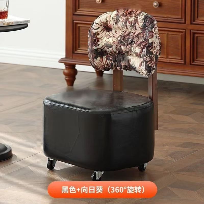 Bedroom high-looking dressing table stool new arrival popular makeup stool girl accessible luxury petal chair backrest fabric