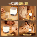 Voice-activated night light - smart bedside lamp for bedroom, sleep aid, sound control, timer, soft light, rechargeable desk lamp for kids and baby feeding