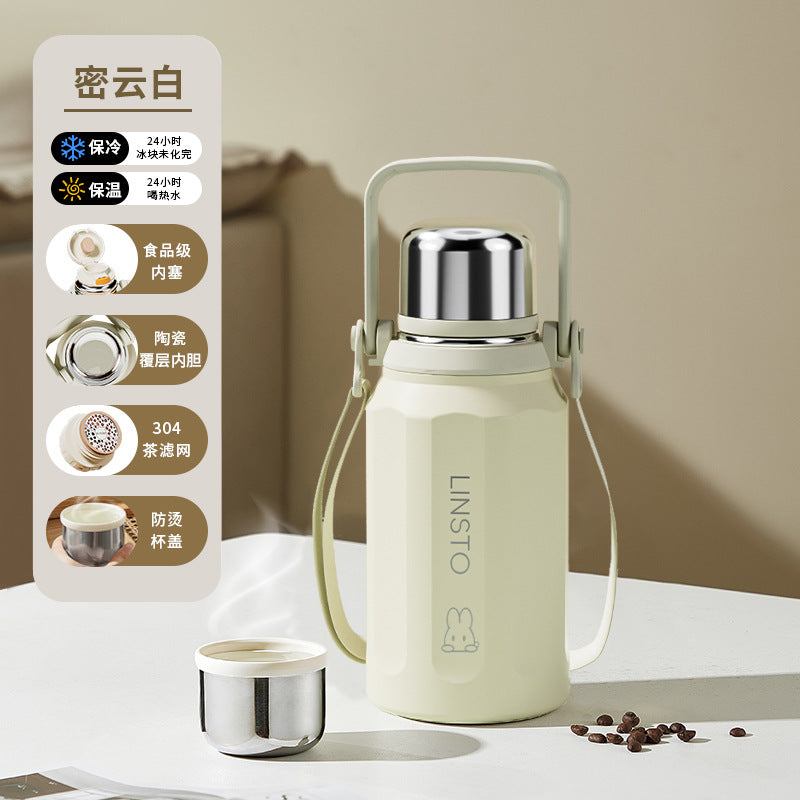 New arrival diamond-shaped portable thermos kettle large-capacity water cup 316 outdoor stainless steel portable men's and women's home campus