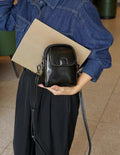 Genuine leather women's bag 2024 new fashion shoulder bag small trendy ladies' phone bag soft leather versatile european and american style crossbody bag