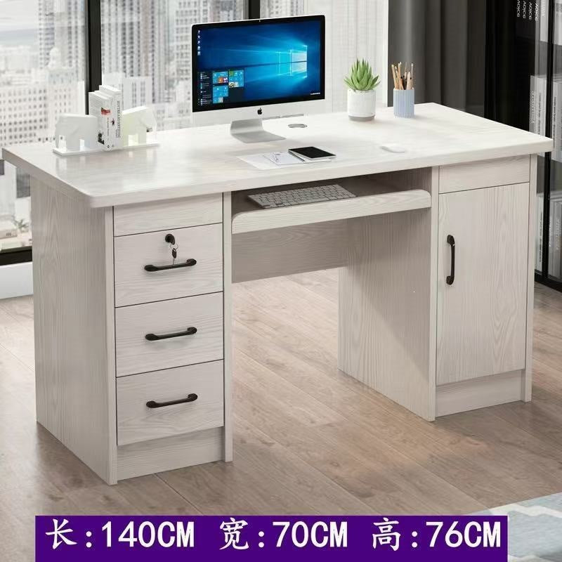 Solid wood eco-friendly desktop computer desk - office desk, small apartment home use, drawer bedroom desk, student table, writing desk