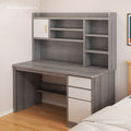 Nordic student desk with bookshelf - all-in-one home bedroom desktop computer desk - assembled study table for elementary school students - writing desk