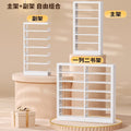 25cm steel library bookshelf - home floor-standing bookcase, kids' bookshelf, living room picture book display, simple iron art storage rack