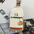 Large capacity backpack women's ins niche style double shoulder bag high school student casual sports backpack men's versatile laptop travel bag