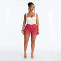 Polka dot print sexy leggings - tiktok hot new pants, outdoor hot girl style, butt-lifting micro shorts,  new arrival