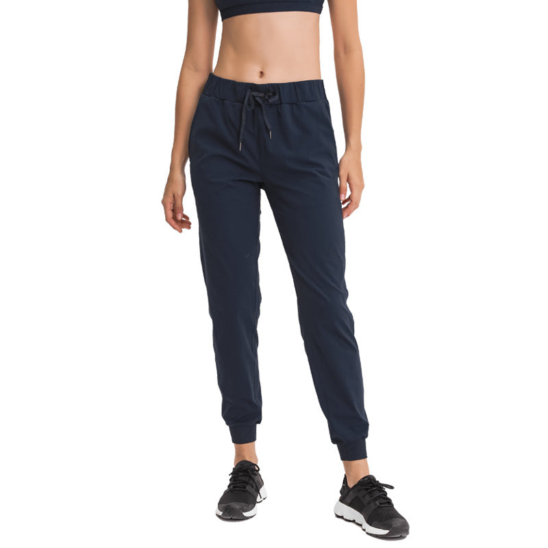 new arrival elastic waist yoga pants casualstraight-leg sports casual elastic leggings nine-point pants for women dp022