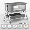Morandi gray + mattress + storage basket + mosquito net d