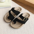 Birkenstock boys' cork fashion sandals - new summer casual kids' shoes for indoor/outdoor wear, closed-toe beach sandals