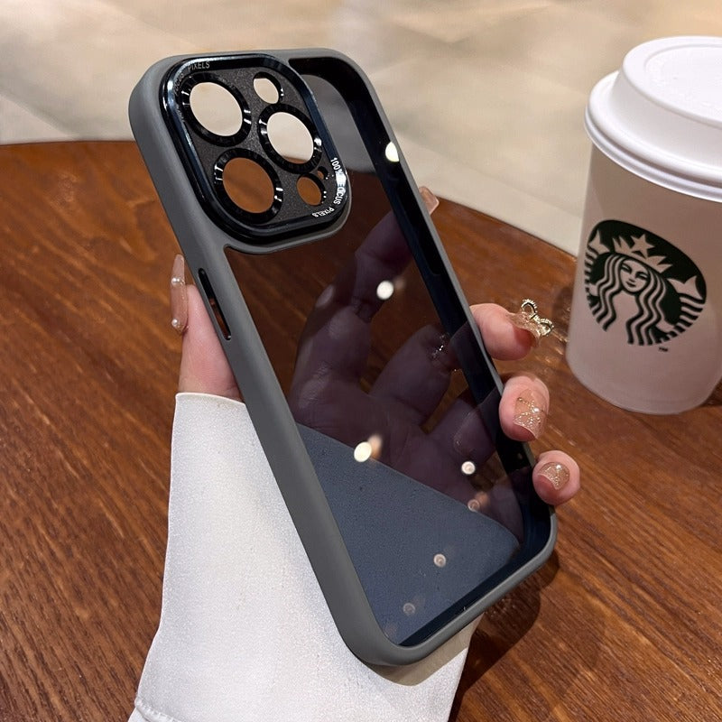 Golden shield compatible iphone 17 metal lens phone case, hardware eye protection, apple 16 full coverage drop-proof protective shell with magnetic attachment